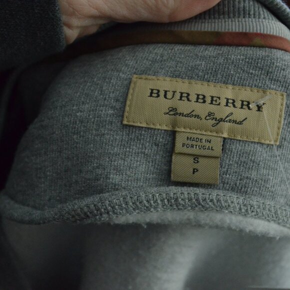 Sz S Burberry Gray Kupa Ruffle Frill Long  Sleeve Sweatshirt - Picture 7 of 7